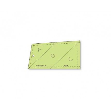 Gabarito para Patchwork - 3.3/8" pol x 6.1/4" pol - 26325